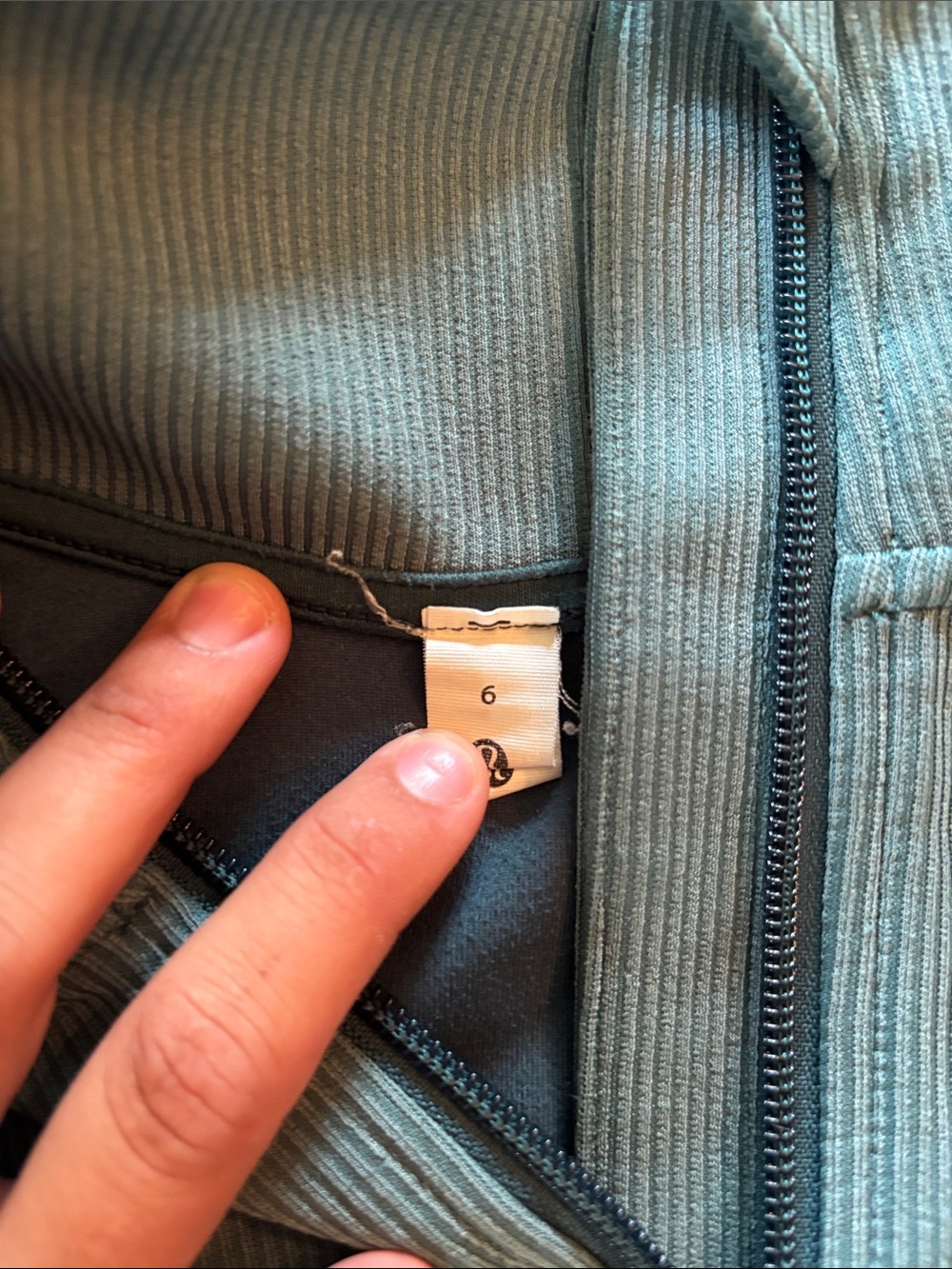 lululemon athletica teal half-zip pullover - Picture 2 of 4